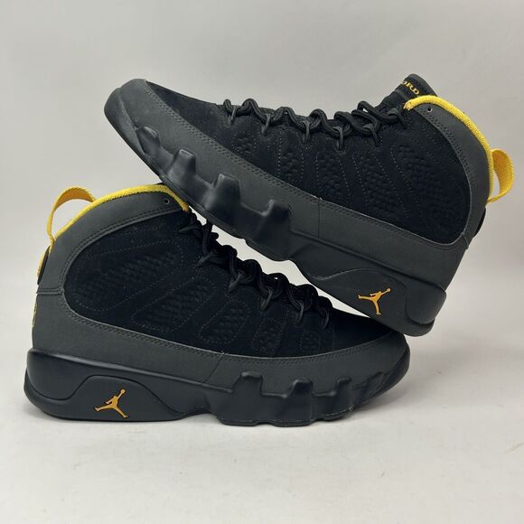 black and yellow jordan 9 retro
